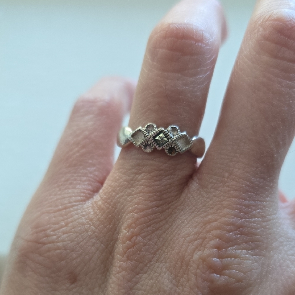 925 Silver Pattern Women's Ring - Silver - image 7